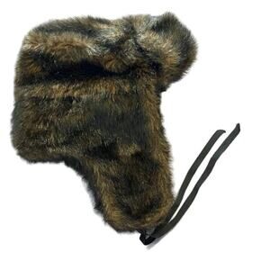 Divided by H&M Adult S/54 Ushanka Hat Vegan Fur Winter Hunting Cabin Trapper